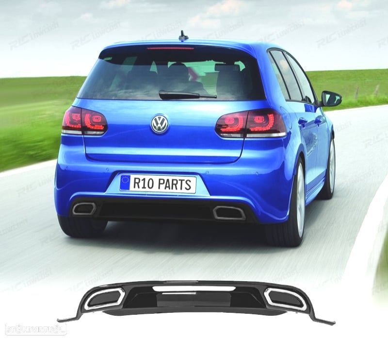 DIFUSOR VOLKSWAGEN VW GOLF 6 08-12 LOOK R LINE - 1