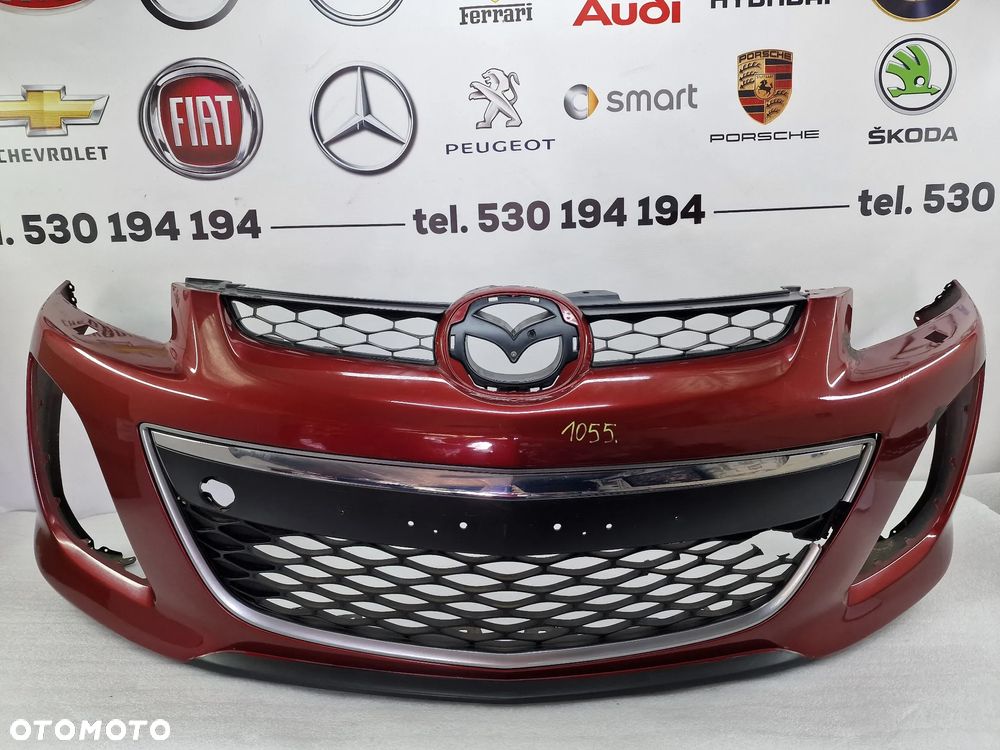 MAZDA CX7 CX-7 LIFT 09- ZDERZAK PRZEDNI PRZÓD NA SPRYSKI + ATRAPA + KRATKA ŚRODKOWA , NR EH44-50031 , NR AUKCJI NZ1055 - 1