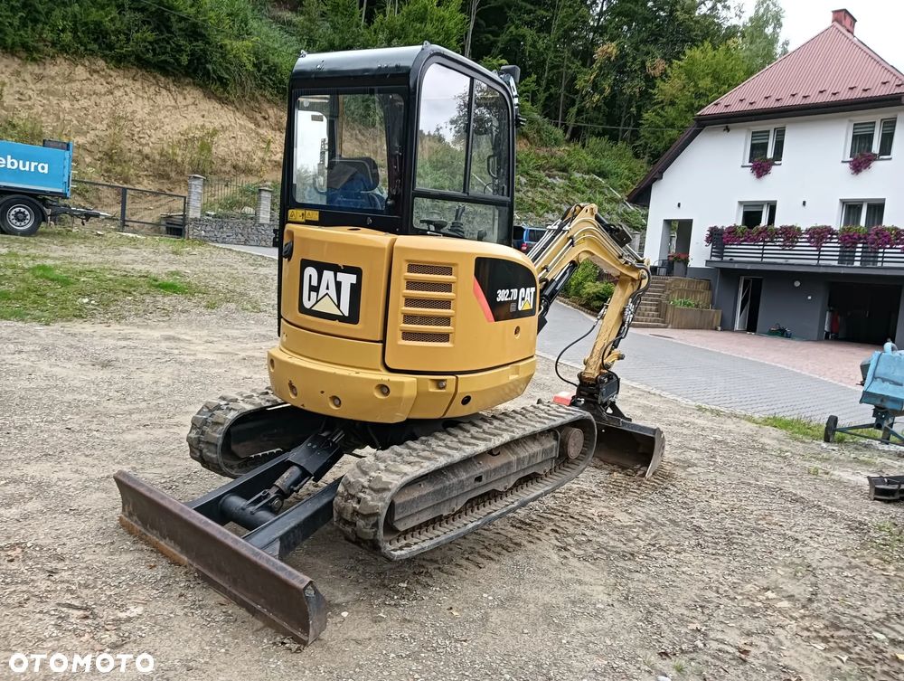 Caterpillar CAT 302.7 E | 2016r | 2500 mtg | 2700kg | minikoparka mini koparka gąsienicowa mała koparka obrotowa gąsienice gumowe - 6