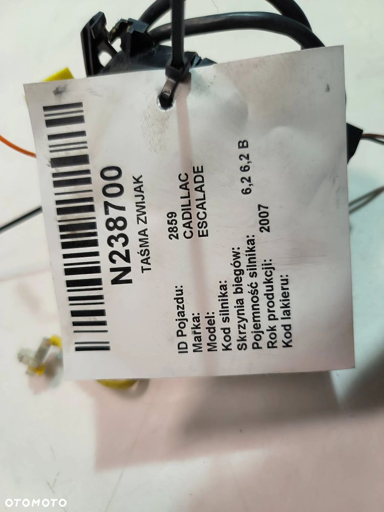 Czujnik kąta skrętu taśma zwijak 15829093 Cadillac Escalade 6.2  2007r. - 4