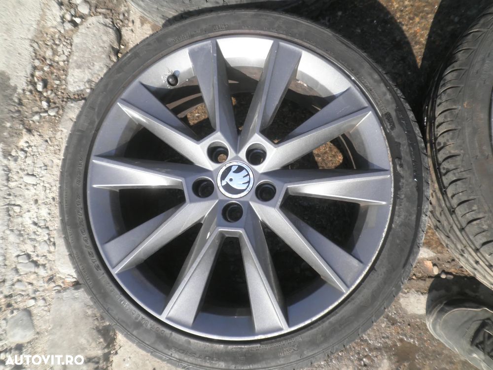 Jante 17" + anvelope Skoda Rapid , Fabia , Octavia 3, 5JJ601025 7J ET46 215/40/17 - 5
