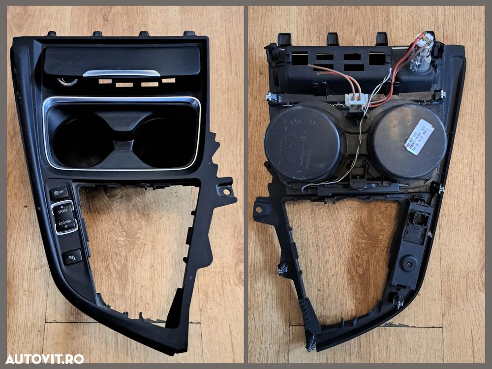 Capac ornament trim consola centrala cu suport pahare si priza, Panou butoane ESP PDC Sport consola centrala BMW F20 F36 Maner exterior deschidere haion chrome Mini R50 R52 R53 Maner exterior chrome, negru mat bmw Seria 3 E46 - 2