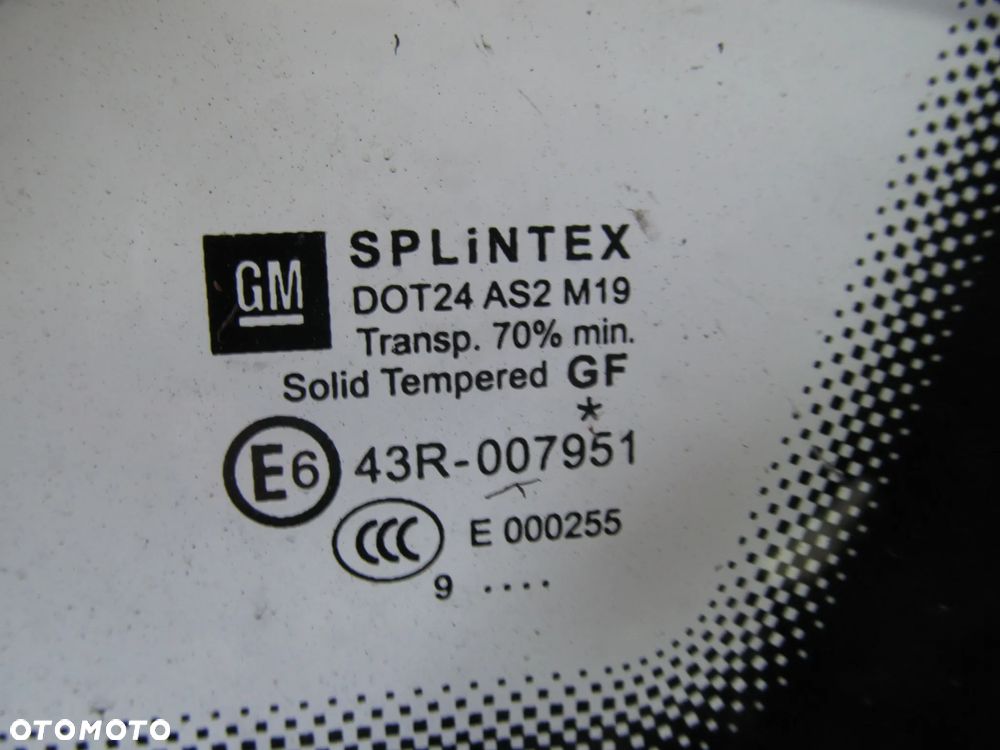 SZYBA SZYBKA TROJKAT LEWA LEWY OPEL ZAFIRA B SLASK WYSYLKA - 2