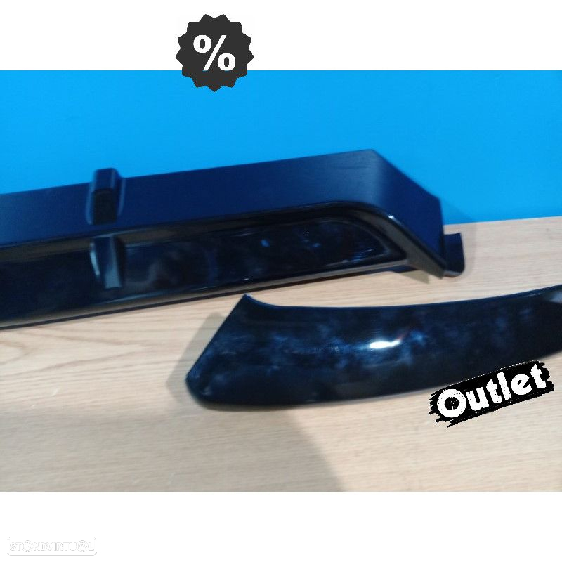 C012884C1 SPOILER LIP FRONTAL MERCEDES CLASE C W205 18-21 LOOK AMG PRETO BRILHAN - 4