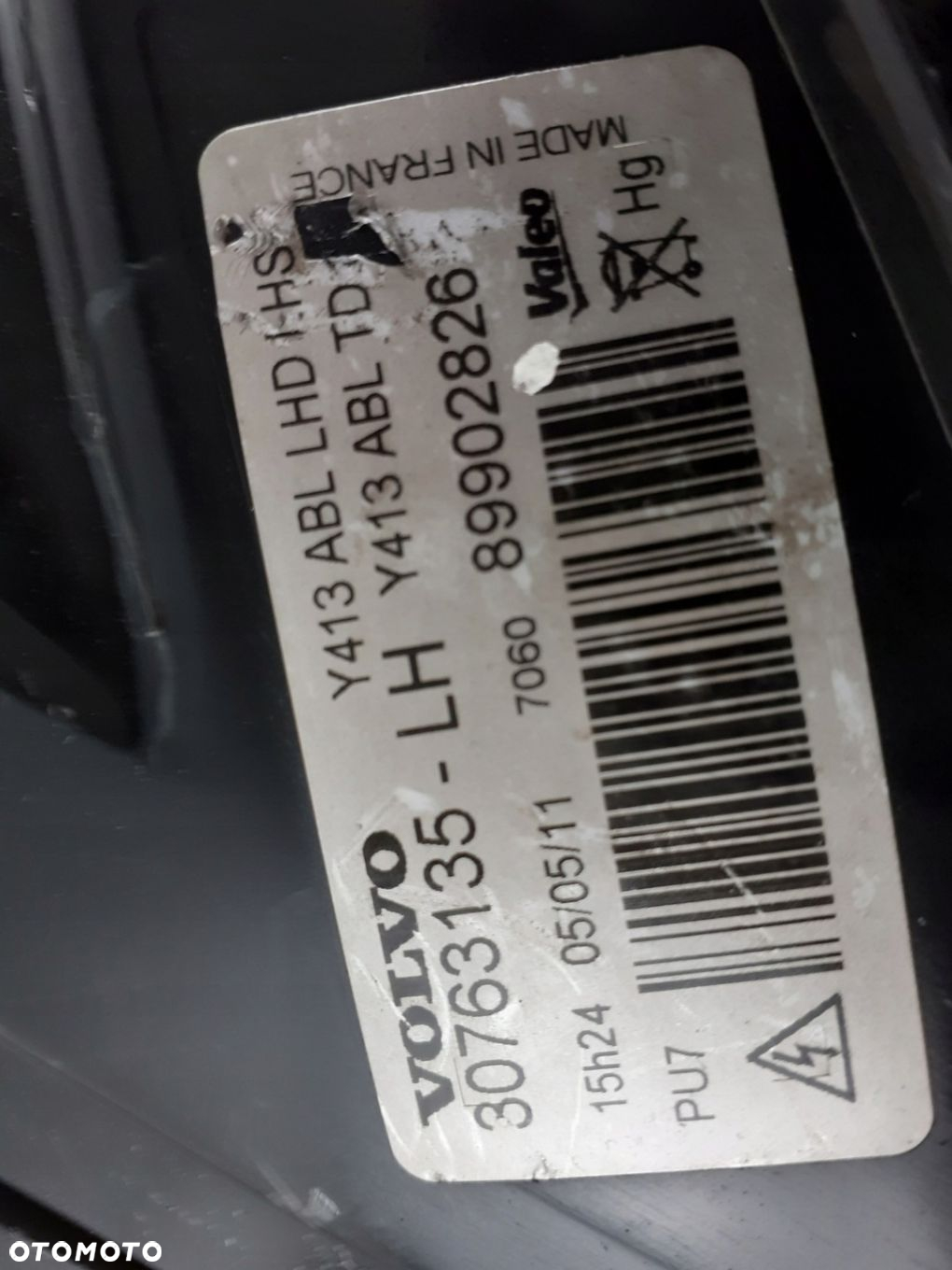 Lampa Volvo lewa XC60 I Bi- xenon skrętny 08-2013r - 10