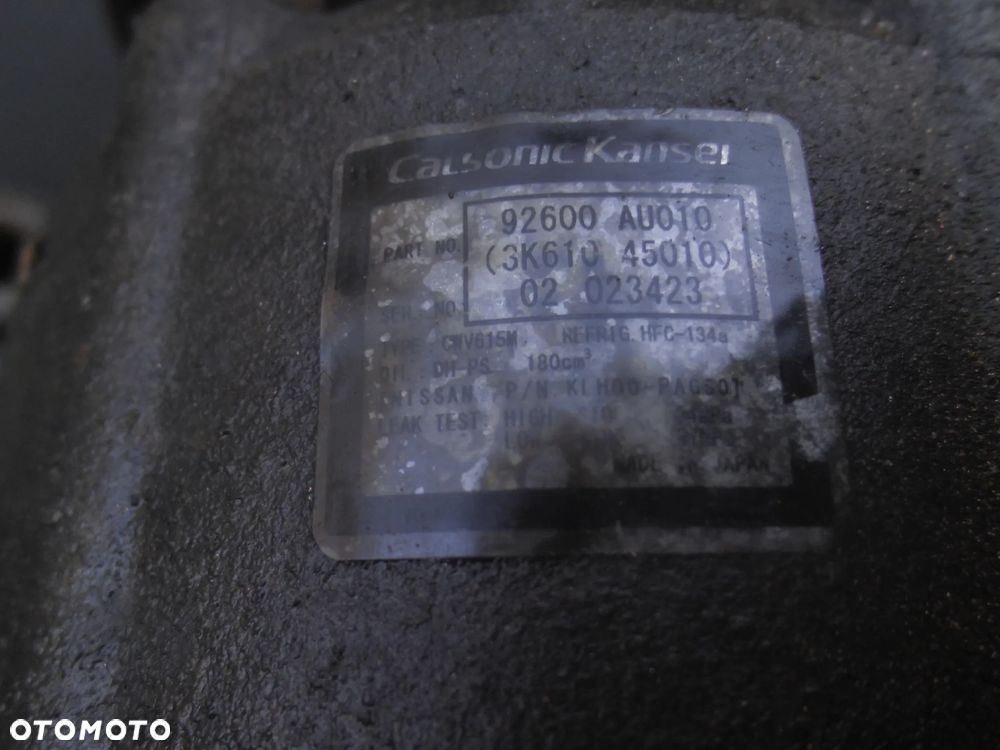 SPRĘŻARKA KLIMATYZACJI NISSAN X-TRAIL I LIFT 92600AU010 - 4