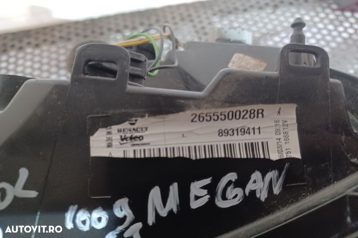 Lampa / Tripla stop stanga pe hayon 265550028R Renault Megane 3 [face - 4