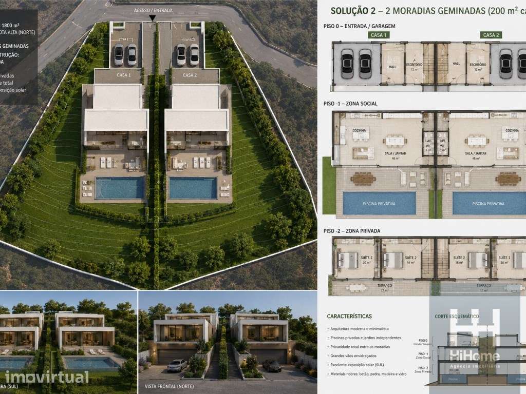 4 Lotes terreno contíguos urbanizáveis para construção moradias em ... - Grande imagem: 3/3