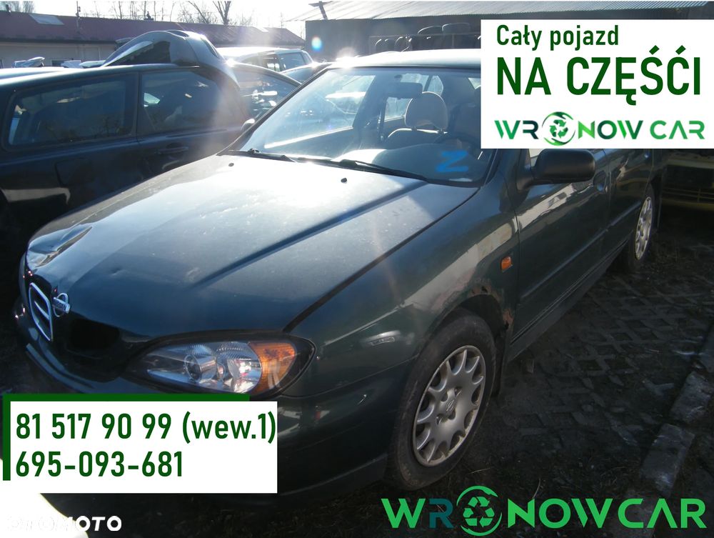 Nissan Primera P11 (99r.) 1.6 B 99KM. Silnik GA16DE Skrzynia 60Y2 lakier DV9.Cały na części. GWARANCJA !!!  Przód Tył Zestaw Komplet Drzwi Klapa Zderzak Błotnik Maska Grill Atrapa Szyba Pas Lampa Lusterko Boczki Fotel Kanapa Kokpit Deska Rozdzielcza Przełącznik Włącznik Sterownik Przewody Wiązka Instalacja Moduł Komputer Czujnik Listwa Pompa Alternator Wtryski Głowica Rozrusznik Kompresor Sprzęgło Dwumas Silnik Skrzynia ABS Klimatyzacji Paliwa Wspomagania Kolektor Turbina Przepustnica Zawór Chłodnica Koło Hak Belka Sanki Zawieszenie Mcpherson Półoś Amortyzator Wydech Tłumik Zacisk Most - 1