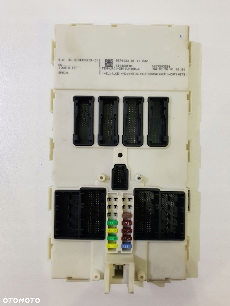 BMW F20 F21 F30 F36 MODUŁ STEROWNIK FEM 9274033 - 1