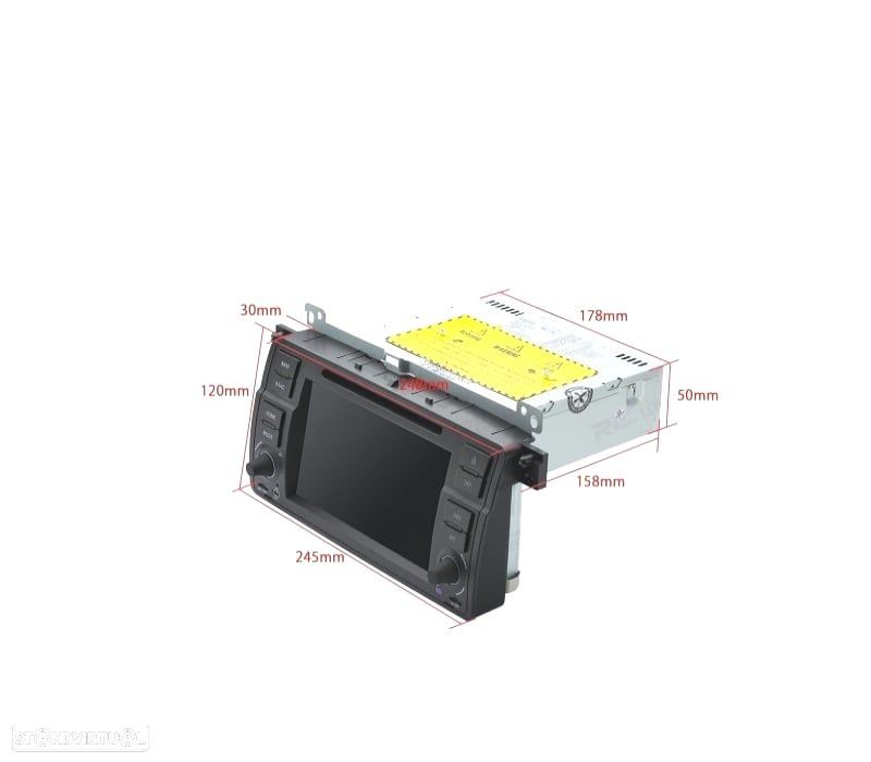 AUTO RADIO GPS ANDROID 13 BMW ECRA TACTIL 7" - 7