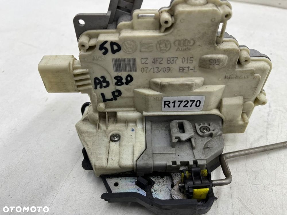Zamek drzwi Audi A3 8p Sportback 03-13r. LEWY przedni zamek drzwi linka 7 pin Europa 4f2837015 - 7