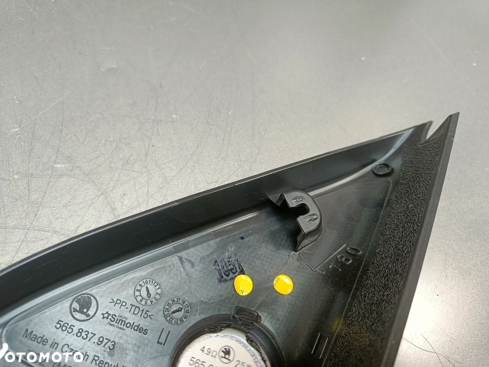 Głośnik Drzwi Lewy Lewa Zaślepka Skoda Kodiq Trójkąt osłona 565837973 565035411H - 6