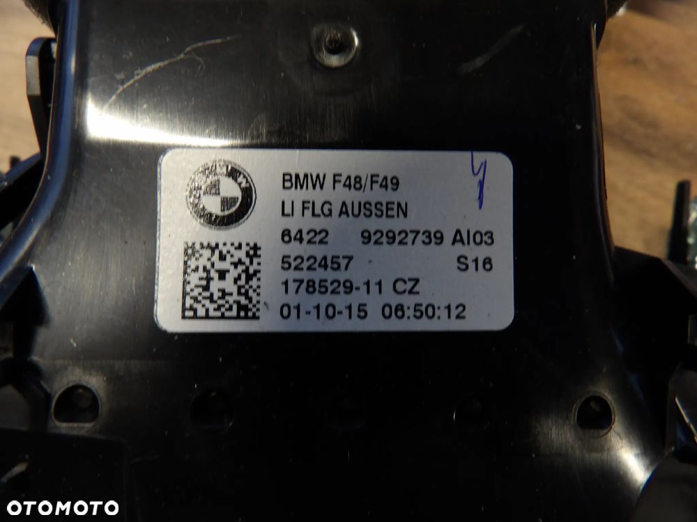BMW - F48 - KRATKA NAWIEWU - LEWY PRZÓD - EUROPA - 9292739 - 2