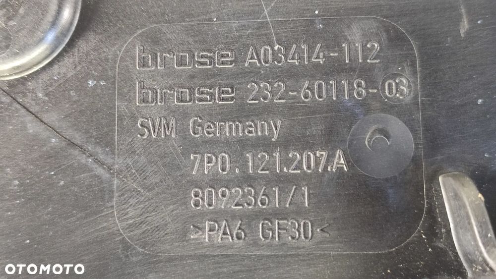 VW TOUAREG 7P 10-18R WENTYLATOR CHLODNICY BROSE 7P0121203 H 7P0121207 A - 6