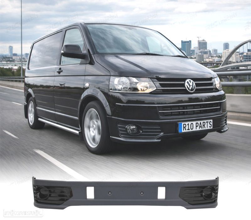 SPOILER FRONTAL PARA VOLKSWAGEN VW TRANSPORTER T5 10-15 SPORTLINE ABS - 1