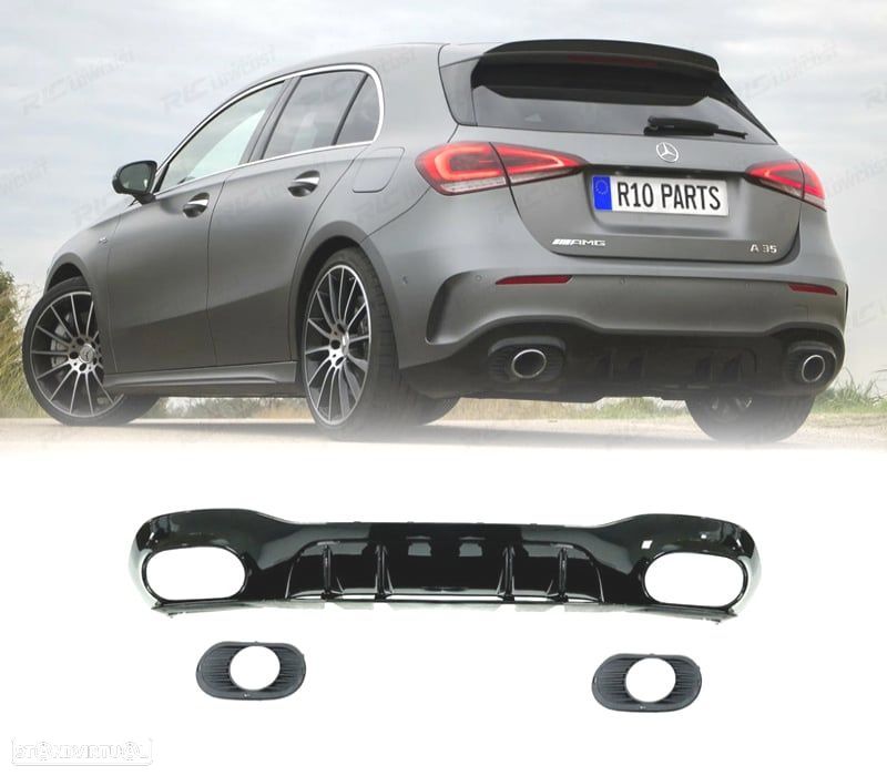 DIFUSOR PARA MERCEDES CLASE A W177 19-24 LOOK AMG A35 - 1