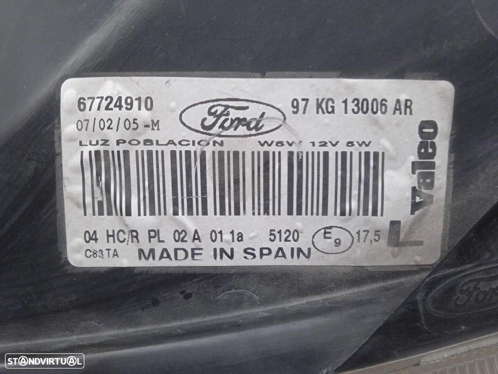 FAROL ESQUERDO FORD KA 2005 - 2