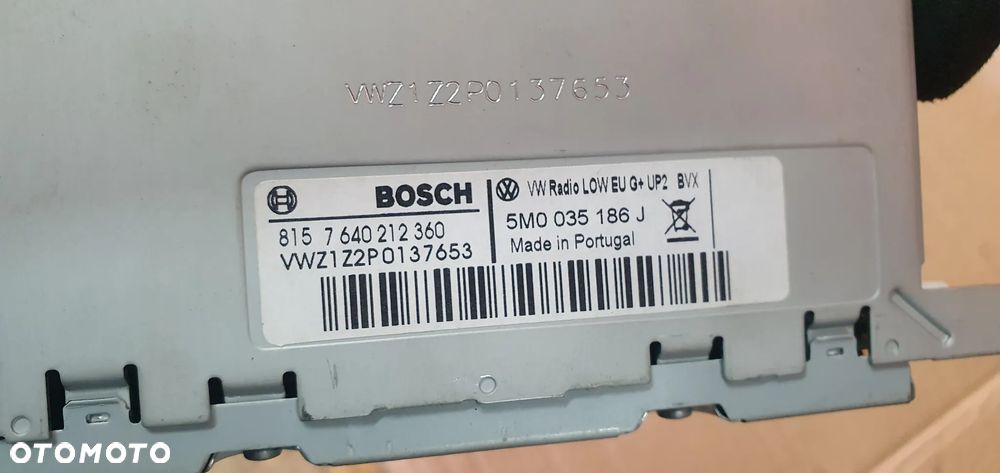 Radio radioodtwarzacz fabryczne VW Tiguan Polo Passat B6 5M0035186J - 7