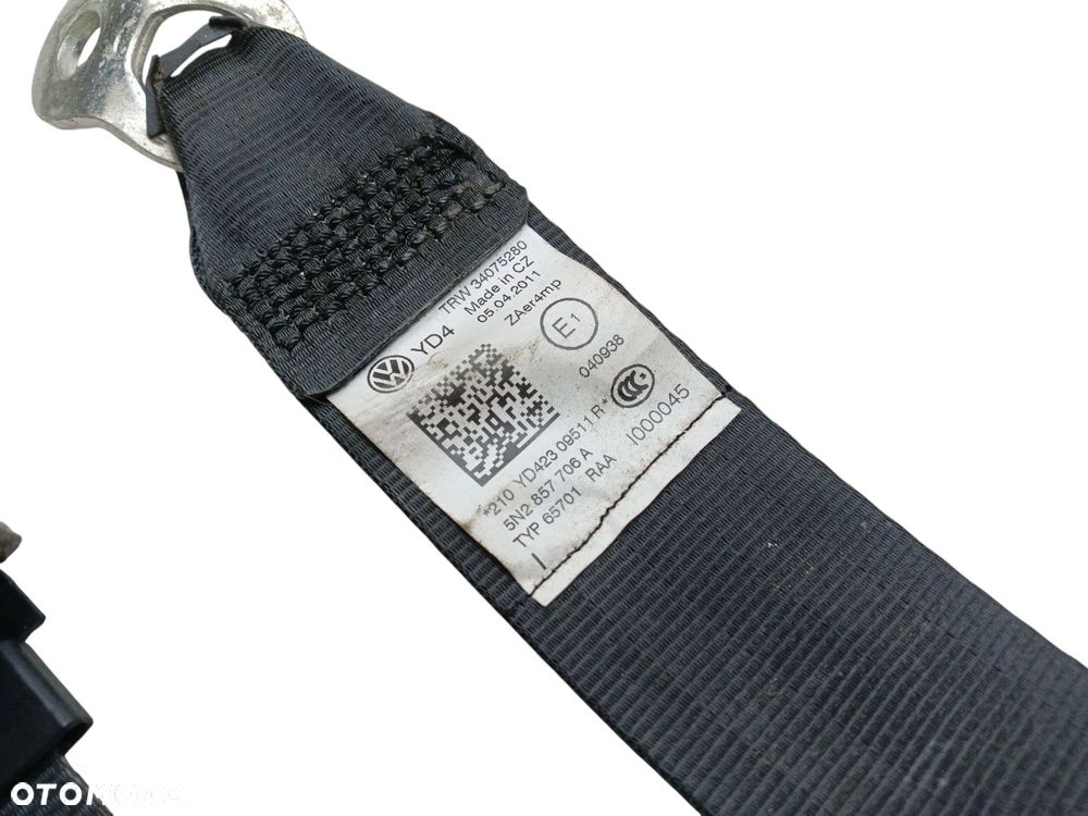 PAS BEZPIECZEŃSTWA PRAWY PRZÓD VOLKSWAGEN TIGUAN I 5N (2007-2011) 2.0 TDI 170KM - 5