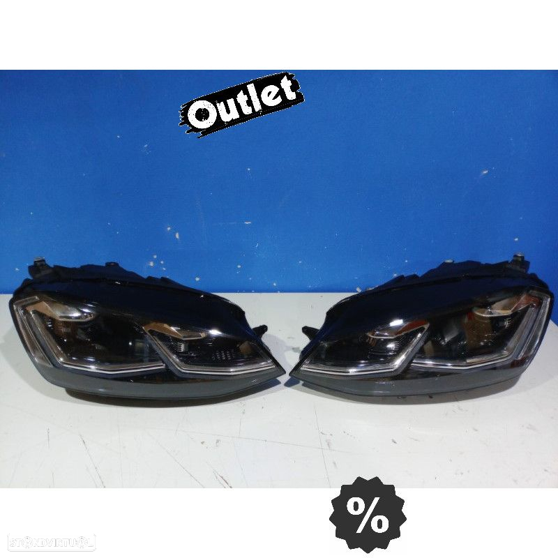 R012837C1 FAROIS VOLKSWAGEN VW GOLF 7 12-17 DRL DINAMICOS PRETO LOOK 7.5 R LINE - 3