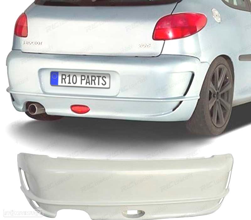 PÁRA-CHOQUES TRASEIRO PEUGEOT 206/206CC 98-09 - 1