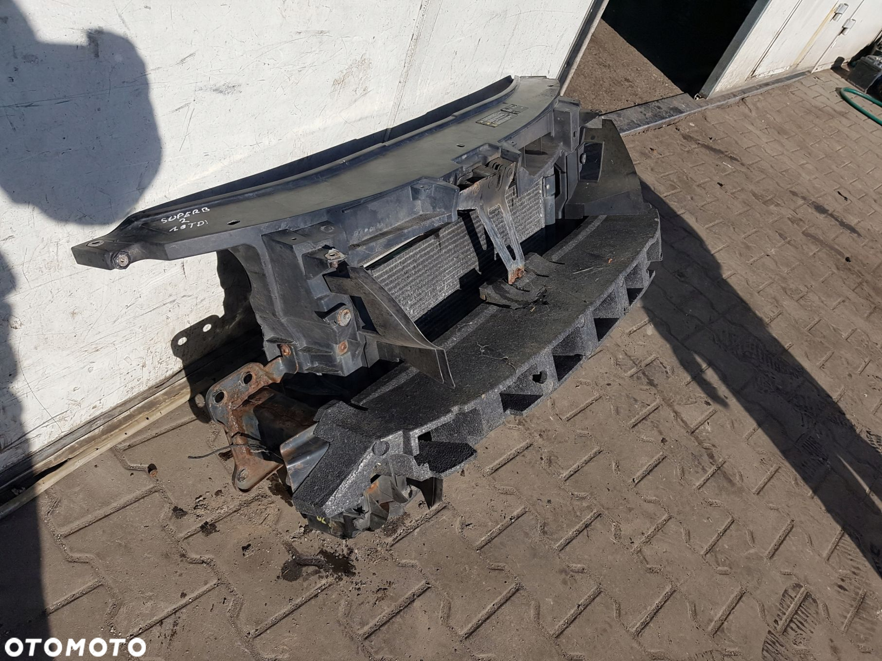SKODA SUPERB II 2 08-12r 1.9 TDI PAS PRZEDNI CHŁODNICE WENTYLATOR - 5