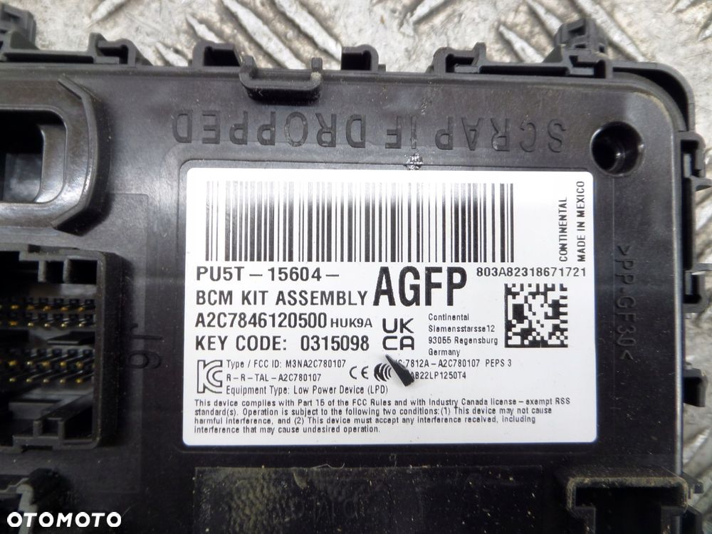 moduł sterownik bcm ford transit custom mk2 24r pu5t-15604-agfp - 2