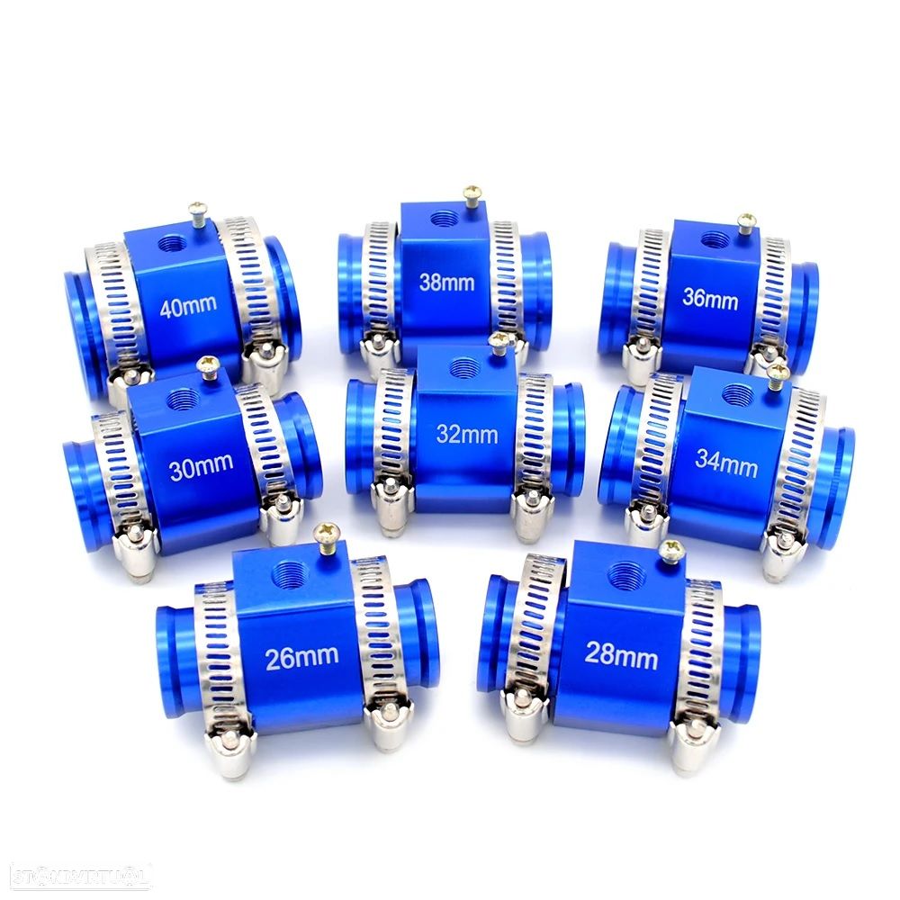 Adaptador, suporte da sonda / sensor da temperatura da agua, disponível em18mm, 20mm, 22mm, 24mm, 26mm, 28mm, 30mm, 32mm, 34mm, 36mm, 38mm, 40mm, 42mm - 1