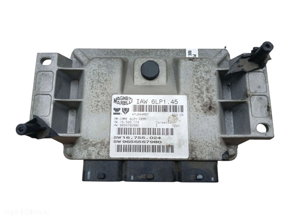 KOMPUTER SILNIKA PEUGEOT 407 2.0 16V RFN 9656567980 - 2
