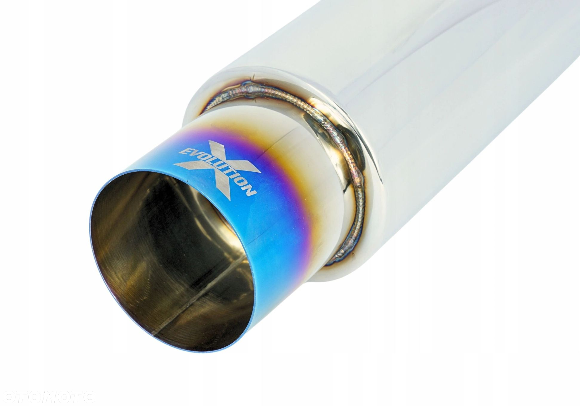 Tłumik Końcowy PRZELOTOWY wejście 63mm Końcówka 89mm JDM nierdzewka - 2