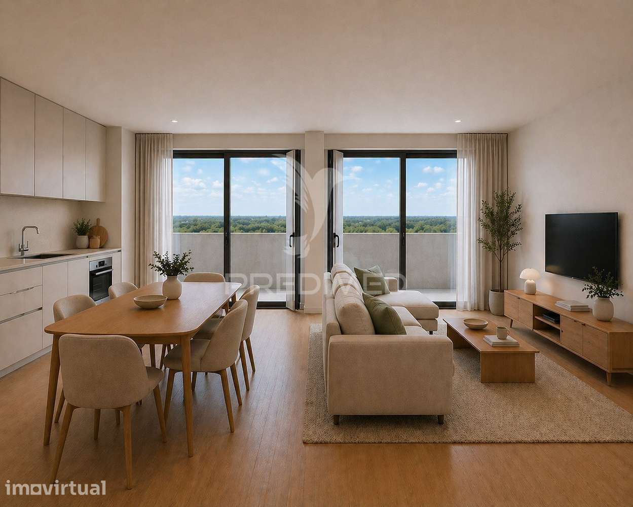 Apartamento T2 Novo em Tondela | 1º Andar Fração C | Entrega em Jun... - Grande imagem: 3/5