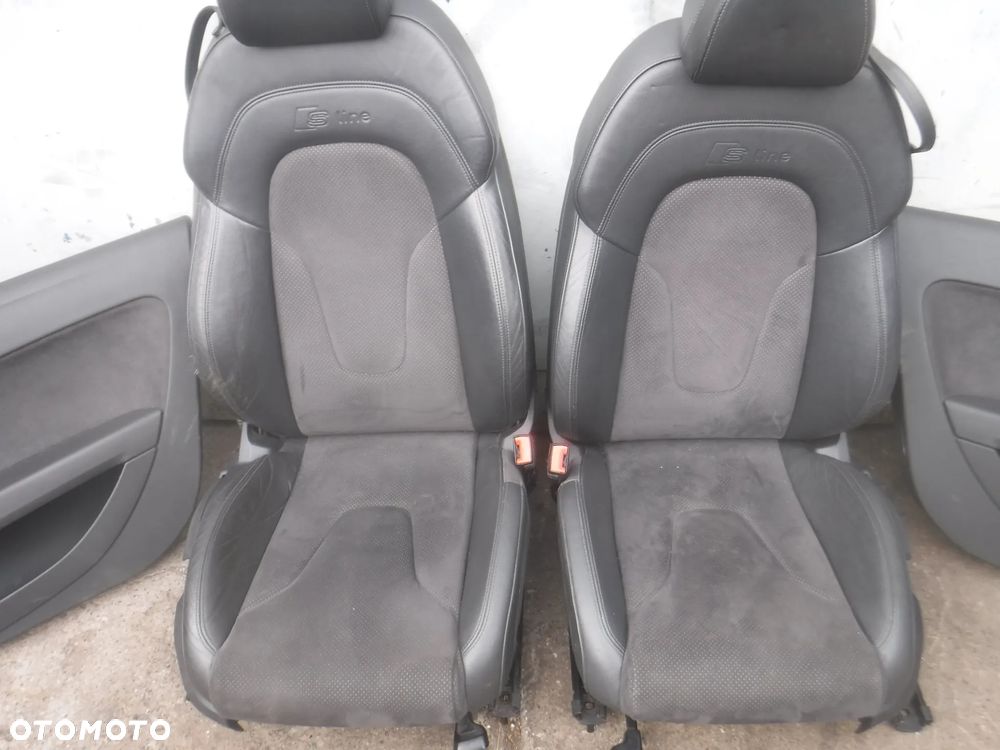 Audi TT 8J Cabrio fotele skory alcantara przod sline s line air bag - 5
