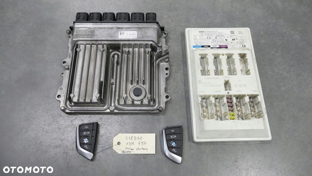 BMW X3M X4M G01 F97 F98 KOMPUTER STEROWNIK SILNIKA BDC KLUCZ S58B30A S58