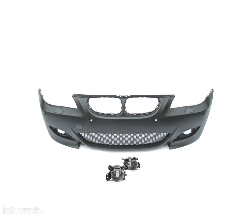 PÁRA-CHOQUES FRONTAL BMW E60 E61 03-07 LOOK M5 PDC + FARÓIS NEVOEIRO - 2