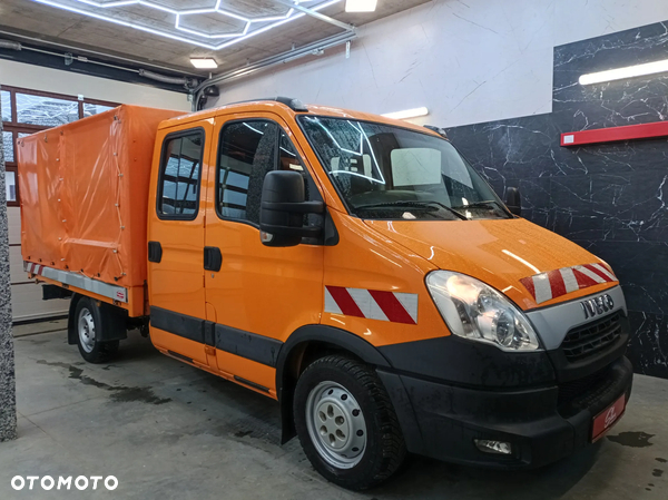 Iveco Daily 29L13 Doka Dubel Kabina Brygadówka Hak Plandeka Automatyczna Skrzynia Webasto 7 Miejsc Obsługa Dróg Autostrad