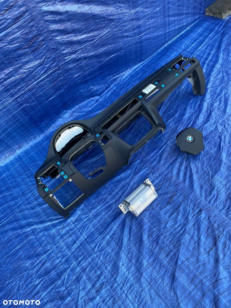 BMW E90 E91 E92 E93 PRZEDLIFT DESKA ROZDZIELCZA KONSOLA KOKPIT PODUSZKI AIRBAG ORYGINAŁ KOMPLET EUROPA - 5