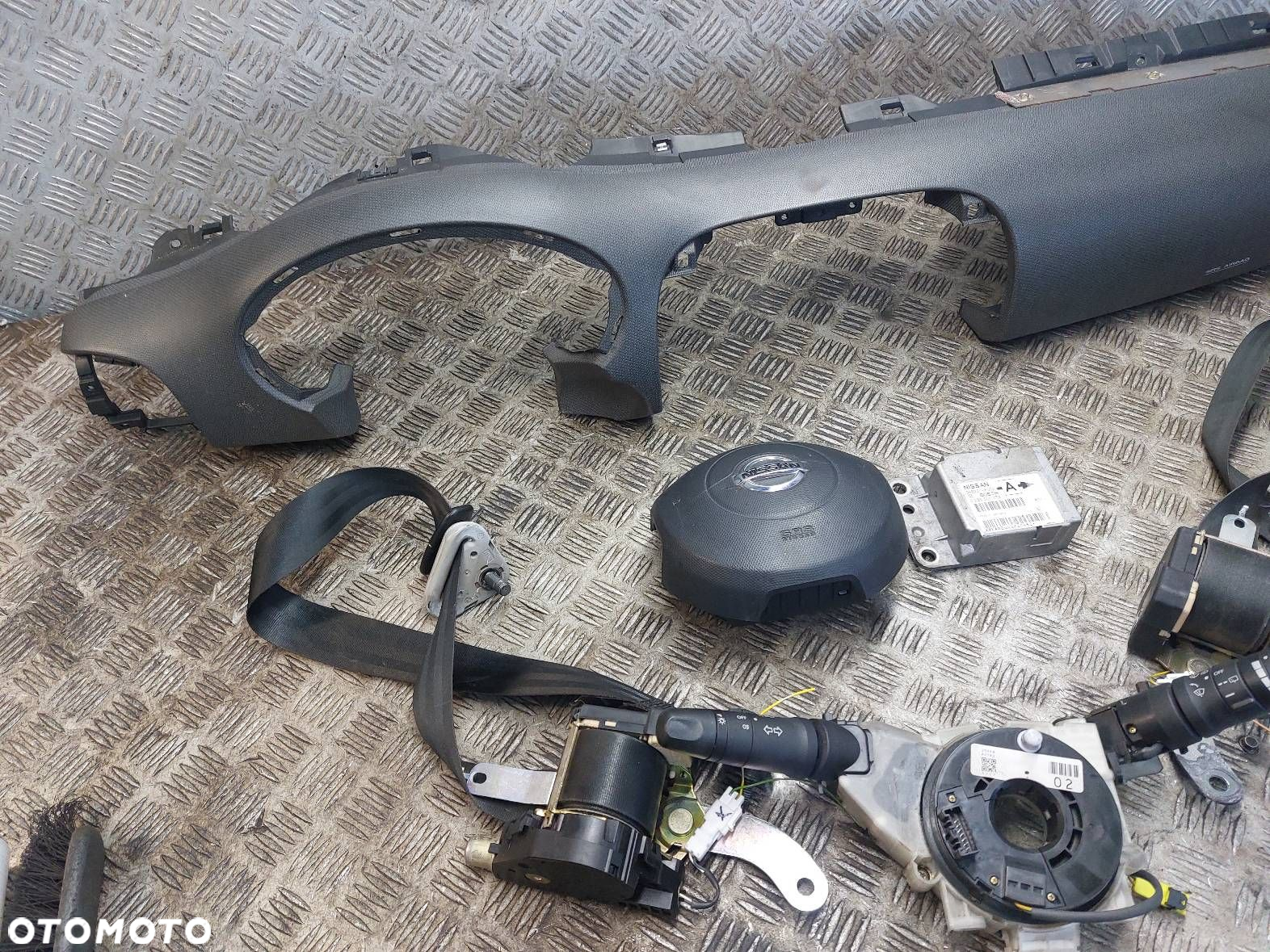 ZESTAW AIRBAG MICRA K12 DESKA KOKPIT PODUSZKI AIRBAG PASY MODUŁ - 2