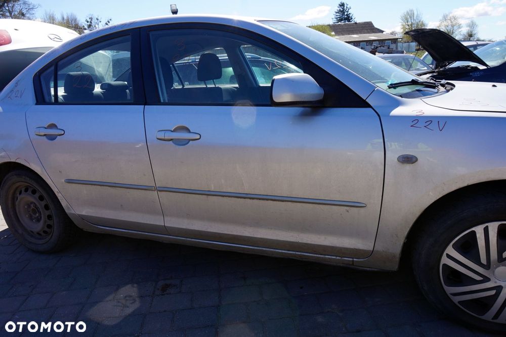 DRZWI PRZEDNIE PRAWE 3 I BK SEDAN 22V  SREBRNY MAZDA 2003-2006 - 4