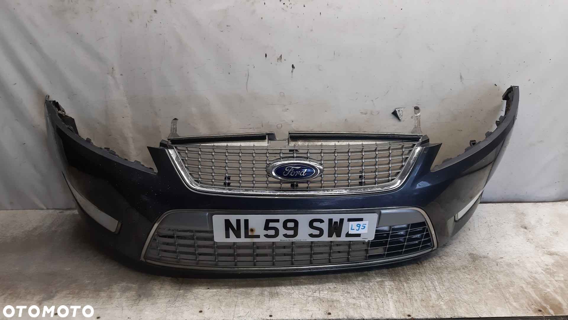 % ZDERZAK PRZÓD PRZEDNI FORD MONDEO MK4 4 IV GRAFIT X6 HALOGENY - 1