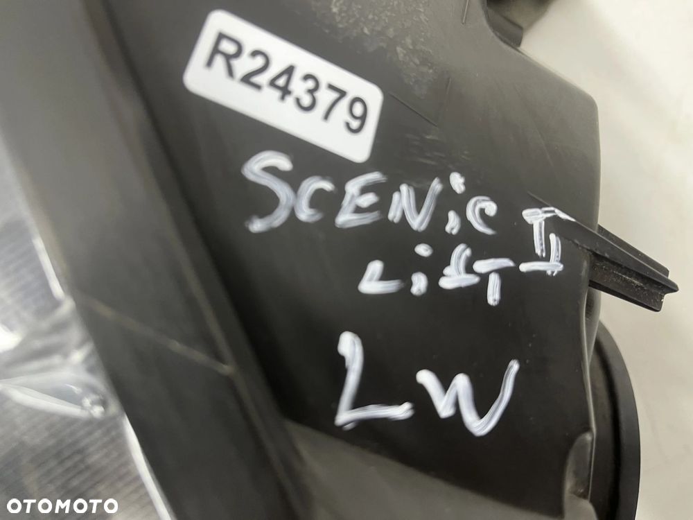 Lampa reflektor Renault Scenic 2 II Lift + Grand 06-09r. lewa przednia EU H7 soczewka lewy przód - 19