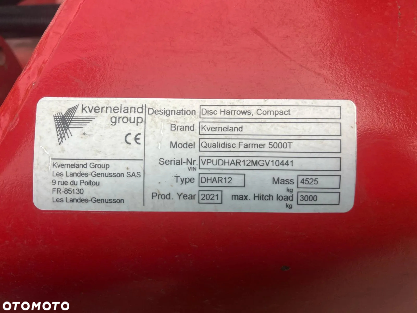 Kverneland Qualidisc Farmer T 5m - 9