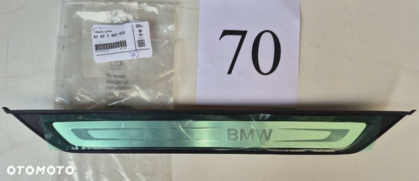 LISTWA OSŁONA PROGU TYŁ PRAWA BMW G32 51477407022 7407022