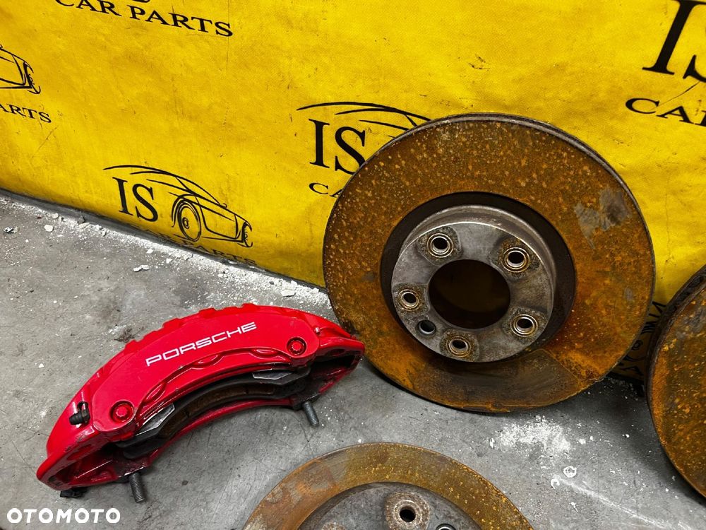 KOMPLET TARCZE HAMULCE ZACISKI PORSCHE CAYENNE II 7P5 GTS 4.8 V8 B BREMBO - 2