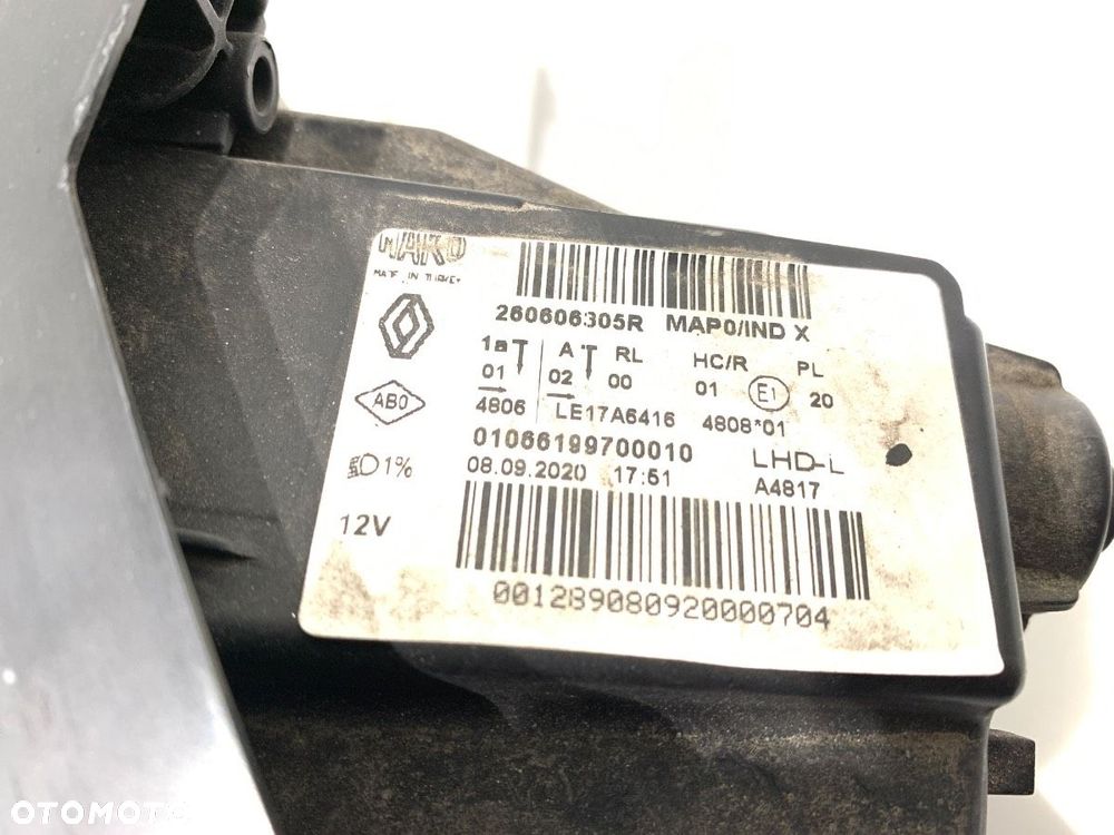 REFLEKTOR LEWY PRZÓD XENON  RENAULT CLIO V (B7_) 2019 - 2022 1.0 TCe 100 (B7MT) 74 kW [101 KM] - 7