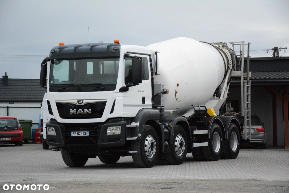 MAN TGS 32.420 / 2019r / 8x4 / Zabudowa CIFA / Niski przebieg / 9m3 / Nowe opony