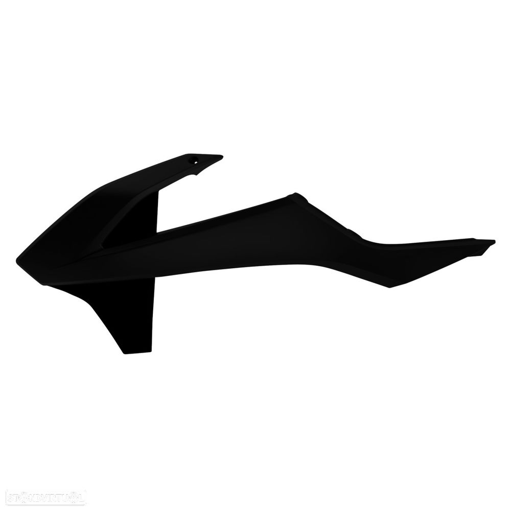 tampas laterais de radiador polisport preto ktm sx - 1