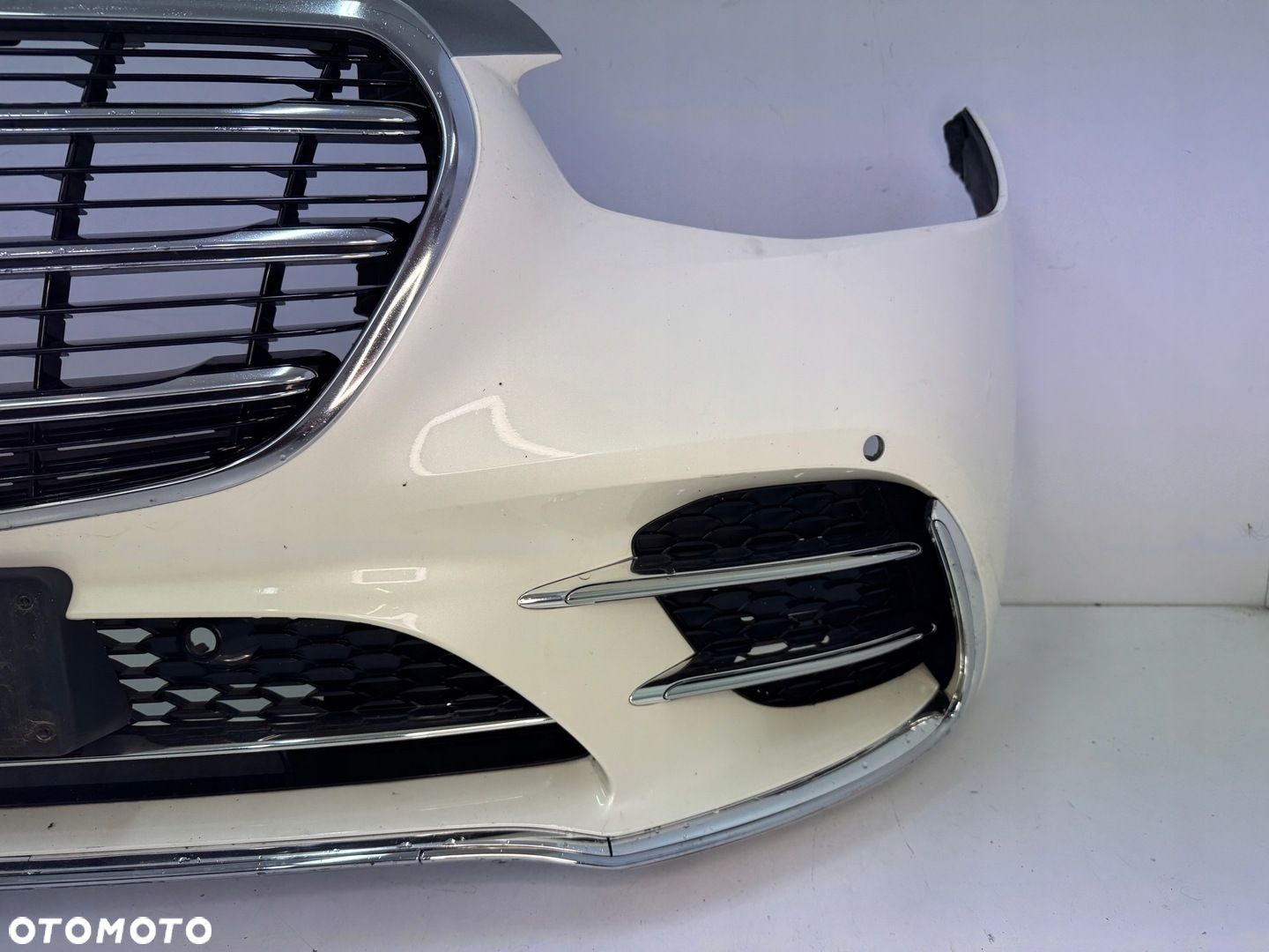 ZDERZAK PRZEDNI MERCEDES S KLASA W223 AMG BIAŁA PERŁA - 5