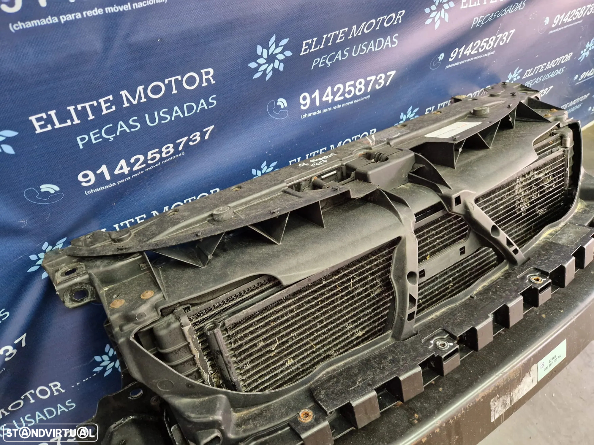 Frente de fibra usada VW PHAETON 3.0 TDI radiadores reforço ventiladores - 5