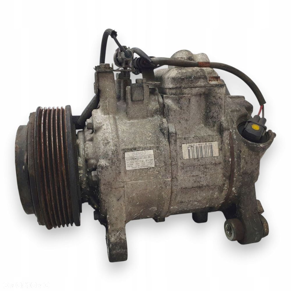 SPRĘŻARKA KLIMATYZACJI BMW E87 E90 E91 2.0 D 6452-9225703-01 DENSO - 1